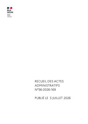 Recueil 36 2026 169 RAA du 06 07 2026