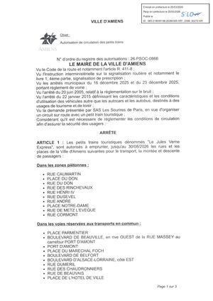 26 PSOC 0866 Reglementation Autorisation Circulation Jusqu Au 30 08 26 Publié Le 06 07 26