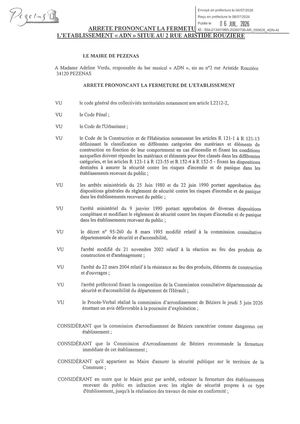 Arrêté 06 07 2026