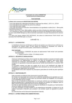 Ar26st165 Av Portant Permis De Stationnement Rue Nantaise Du 3 07 Au 18 09 2026