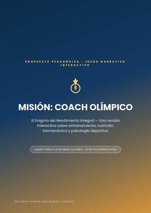 Revista Mision Coach Olimpico