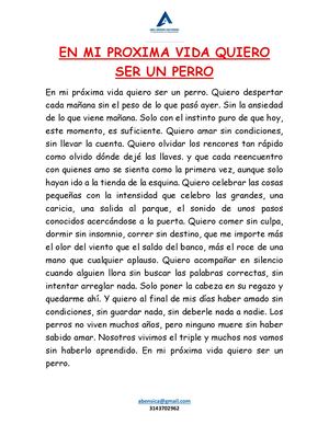 En Mi Proxima Vida Quiero Ser Un Perro