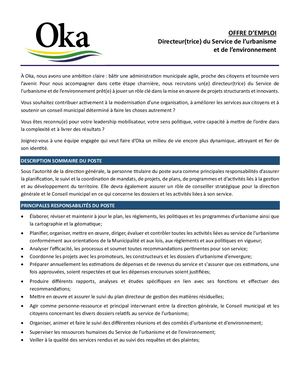 2026-07-06- Directeur Urbanisme Environnement