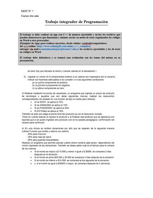 Tp Integrador De Programacion 6to Eest7 2025