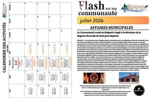 Journal Flash Juillet 2026