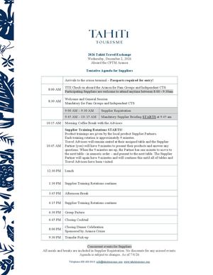 Tahiti Travel Exchange (TTE) 2026
