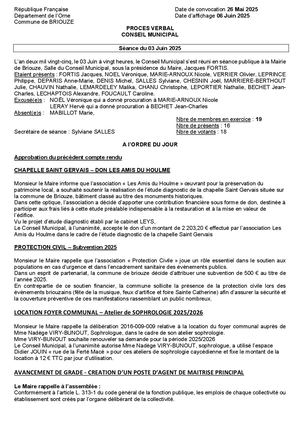 Séance Du 03 Juin 2025