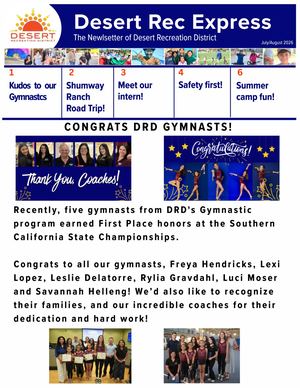 Desert Rec Express Newsletter_July/August 2026