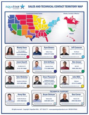 Sales and Technical Contact Territory Map