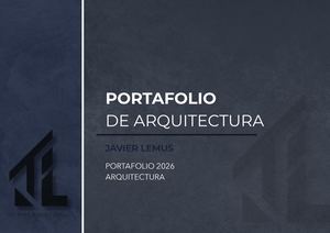 Portafolio De Arquitectuta