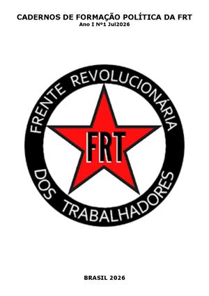 CADERNOS DE FORMACAO POLÍTICA DA FRT