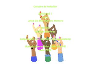 Ealuación Catedra De Inclusión Act 1