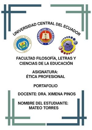 Portafolio Ética Profesional Mateo Torres