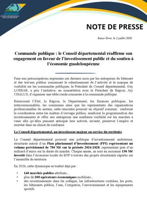Note De Presse Table Ronde Commande Publique