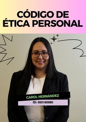 Código De ÉTica Personal