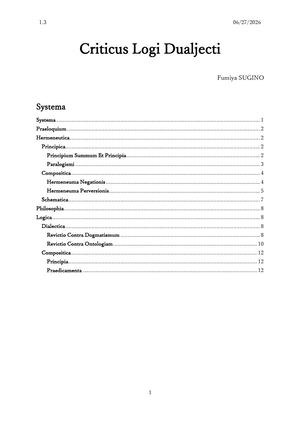 Criticus Logi Dualjecti 1.3