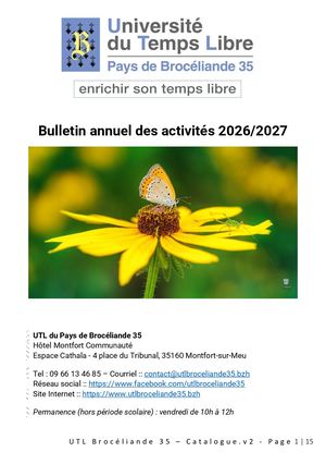 26 27 Catalogue Activités