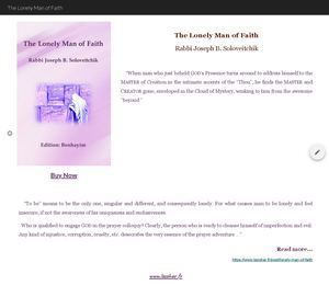 The Lonely Man Of Faith