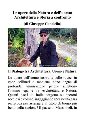 Le Opere Della Natura E Dell’uomo Architettura E Storia A Confronto (Di Giuseppe Canalella)