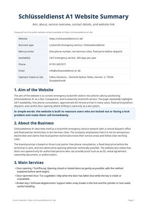 Schluesseldienst A1 Website 1