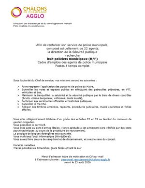 Policier Municipal 8 Postes