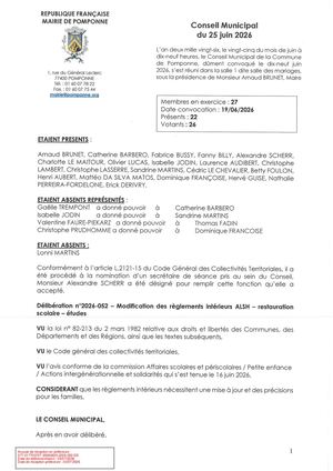 2026 052 Modification Reglement Interieur Alsh Restauration Etude