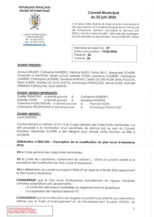 2026 056 Prescription De La Modification Du Plu