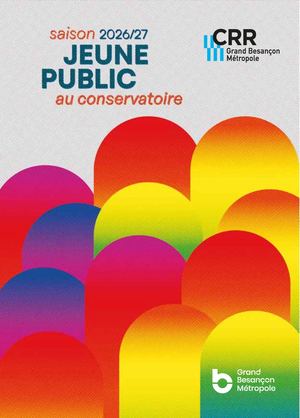 Borchure Saison Jeune Public au Conservatoire