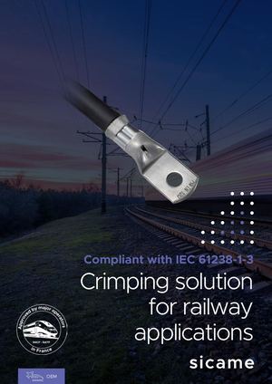 Crimping solution for railway applications