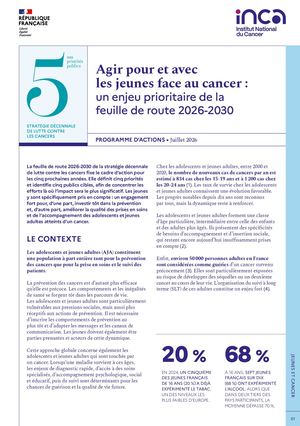 Agir pour et avec les jeunes face au cancer : un enjeu prioritaire de la feuille de route 2026-2030