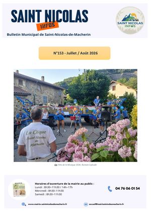 Infos N153 Juillet Août 2026