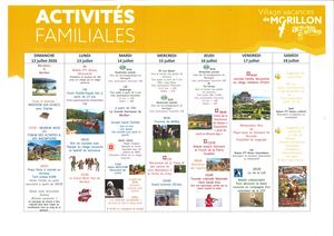 Planning Animation Du 12 Au 18 07