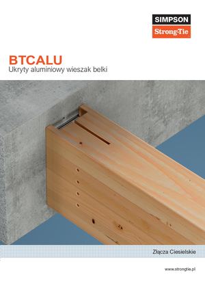 Wieszak belki ukryty BTCALU