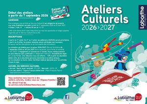 Depliant Ateliers Culturels 0707