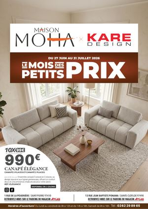 Maison Moha - Le mois des petits prix