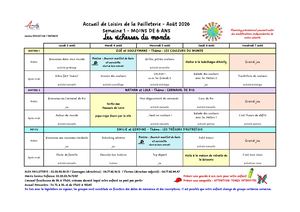 PLANNING Août 2026 S1