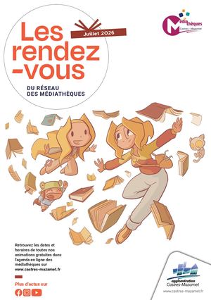 Juillet - Août 2026, les rendez-vous du réseau des médiathèques