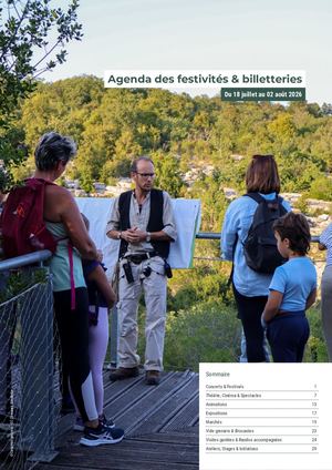 Agenda du 18 juillet au 02 août 2026