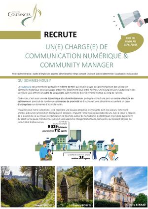 Profil De Poste Chargé(e) De Communication Cdd