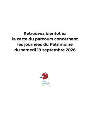 Carte Journée Du Patrimoine 19092026