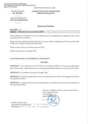DEC2026 030 TPN Subventions Aux Associations 2026