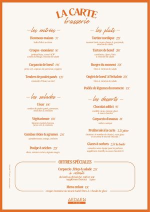 Aedaen Place - Brasserie LA CARTE