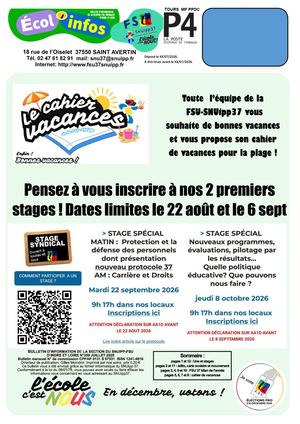 Bulle Juillet A4 Pages Snu