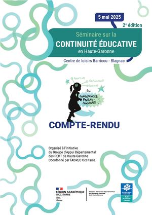 Compte-rendu Séminaire Continuité éducative 2025