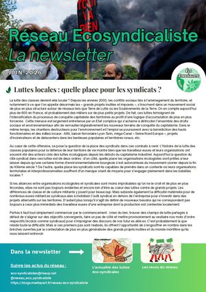 Newsletter Réseau Eco Syndicaliste Juin 2026