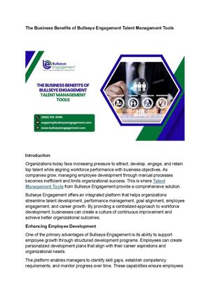 Talent Management Tools