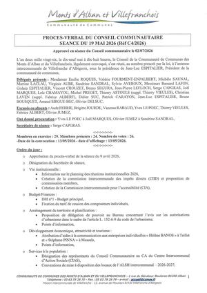 4 Pv Conseil 19 05 2026
