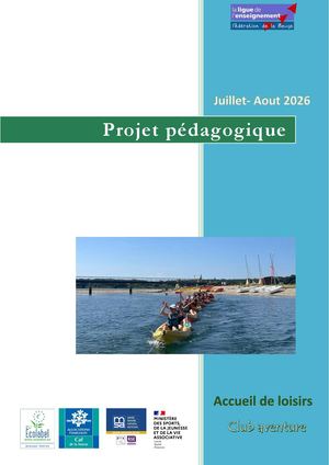 Projet pédagogique Club aventure 2026