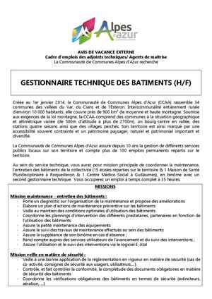 Annonce Gestion Tech