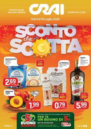 Volantino CRAI Ama Superette e Cuor Nord dal 9 al 19 luglio